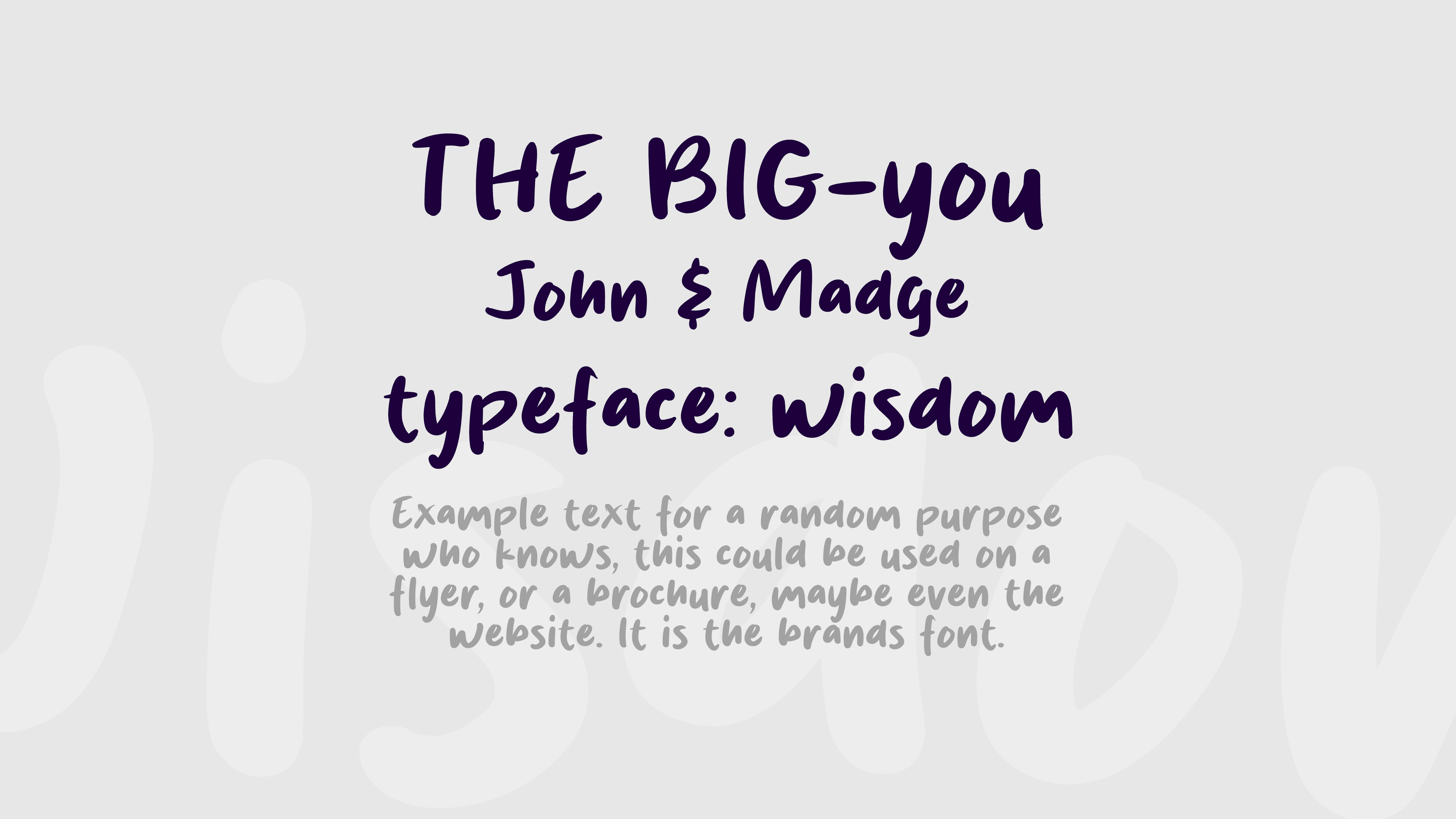 The Big You - Brand & Logo — 1